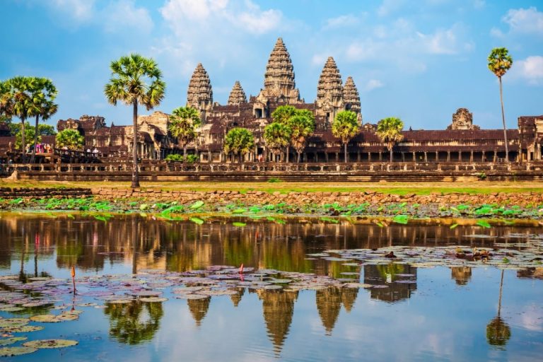 Angkor Wat temple in Siem Reap in Cambodia.