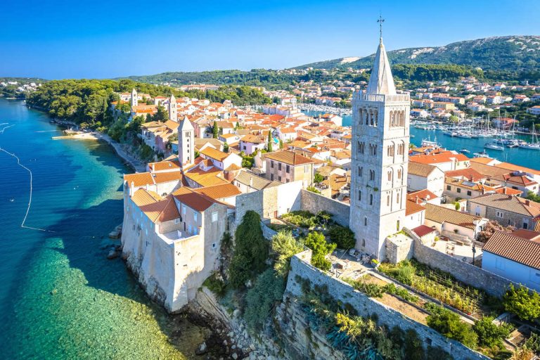 Aerial View Of Rab Island, Croatia