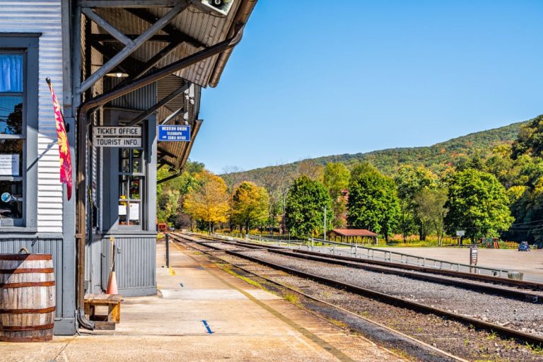 Train station in Cass, WV