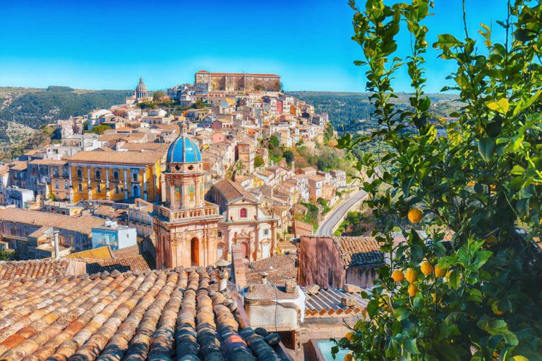 A Baroque Town In Val di Noto, Sicily, Italy